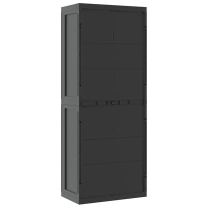 Tuinkast 65X37X65 Cm Polypropeen 65 x 37 x 165 cm (31 x 31 cm) Zwart