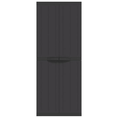 Tuinkast 65X37X65 Cm Polypropeen 65 x 37 x 165 cm (63 x 31 cm) Zwart