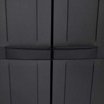 Tuinkast 65X37X65 Cm Polypropeen 65 x 37 x 165 cm (63 x 31 cm) Zwart