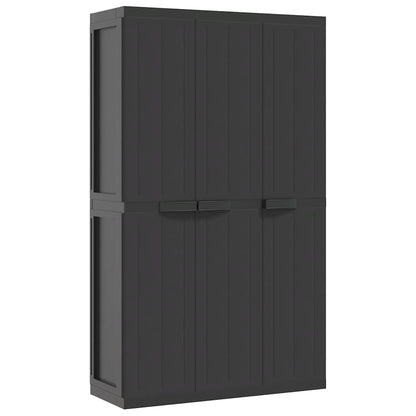 Tuinkast Polypropeen Zwart 97 x 37 x 165 cm
