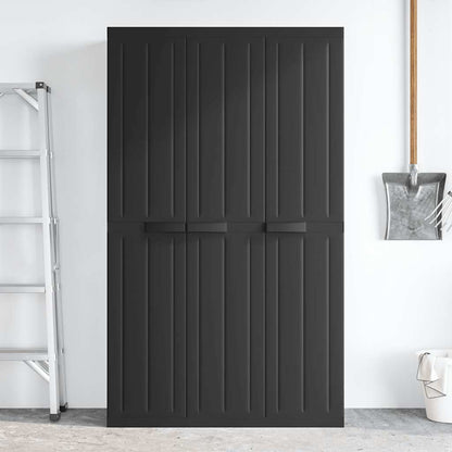 Tuinkast Polypropeen Zwart 97 x 37 x 165 cm