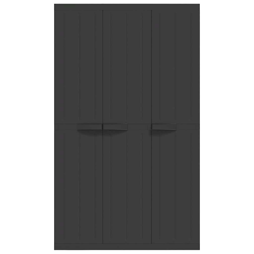 Tuinkast Polypropeen Zwart 97 x 37 x 165 cm