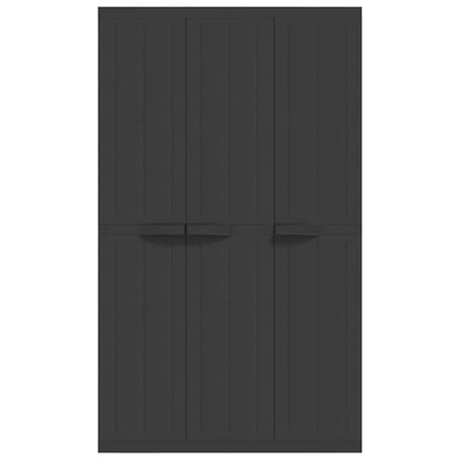 Tuinkast Polypropeen Zwart 97 x 37 x 165 cm