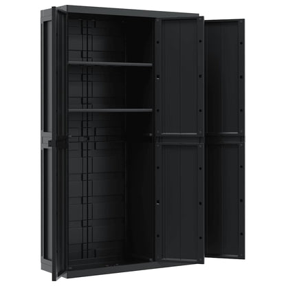 Tuinkast Polypropeen Zwart 97 x 37 x 165 cm