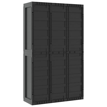 Tuinkast Polypropeen Zwart 97 x 37 x 165 cm