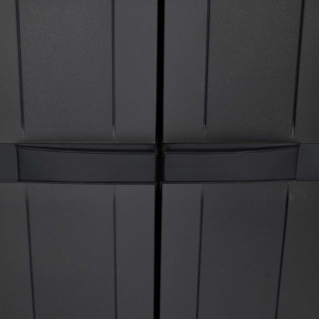 Tuinkast Polypropeen Zwart 97 x 37 x 165 cm