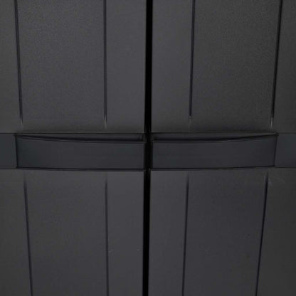 Tuinkast Polypropeen Zwart 97 x 37 x 165 cm
