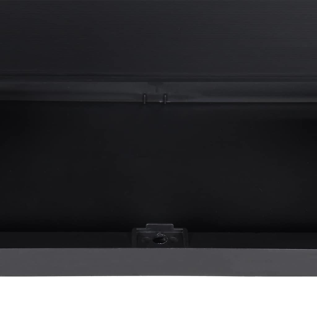 Tuinkast Polypropeen Zwart 97 x 37 x 165 cm