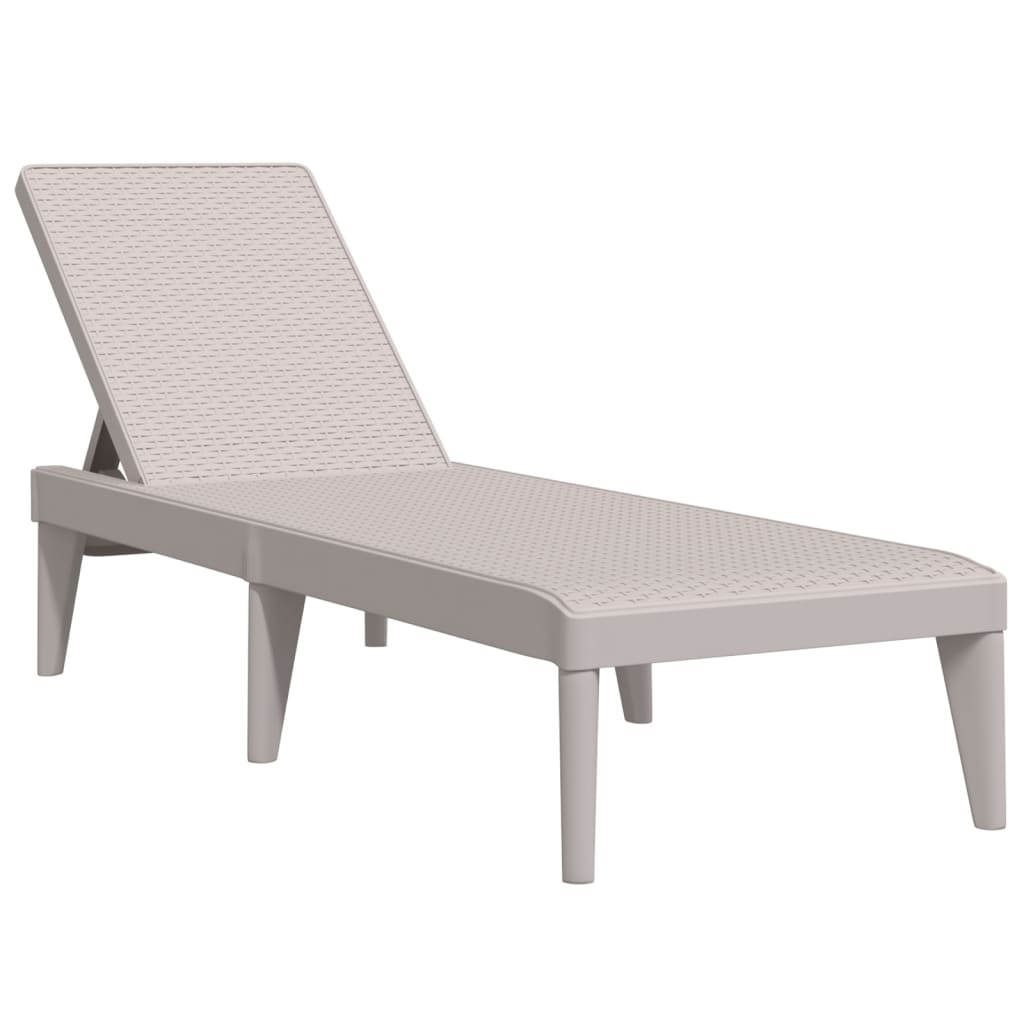 Ligbed 86X60X29 Cm Polypropeen Kleurig Cappuccino