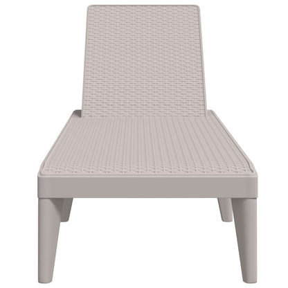 Ligbed 86X60X29 Cm Polypropeen Kleurig Cappuccino