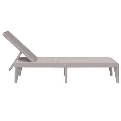Ligbed 86X60X29 Cm Polypropeen Kleurig Cappuccino