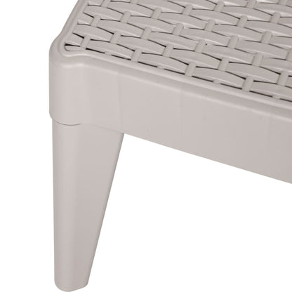 Ligbed 86X60X29 Cm Polypropeen Kleurig Cappuccino