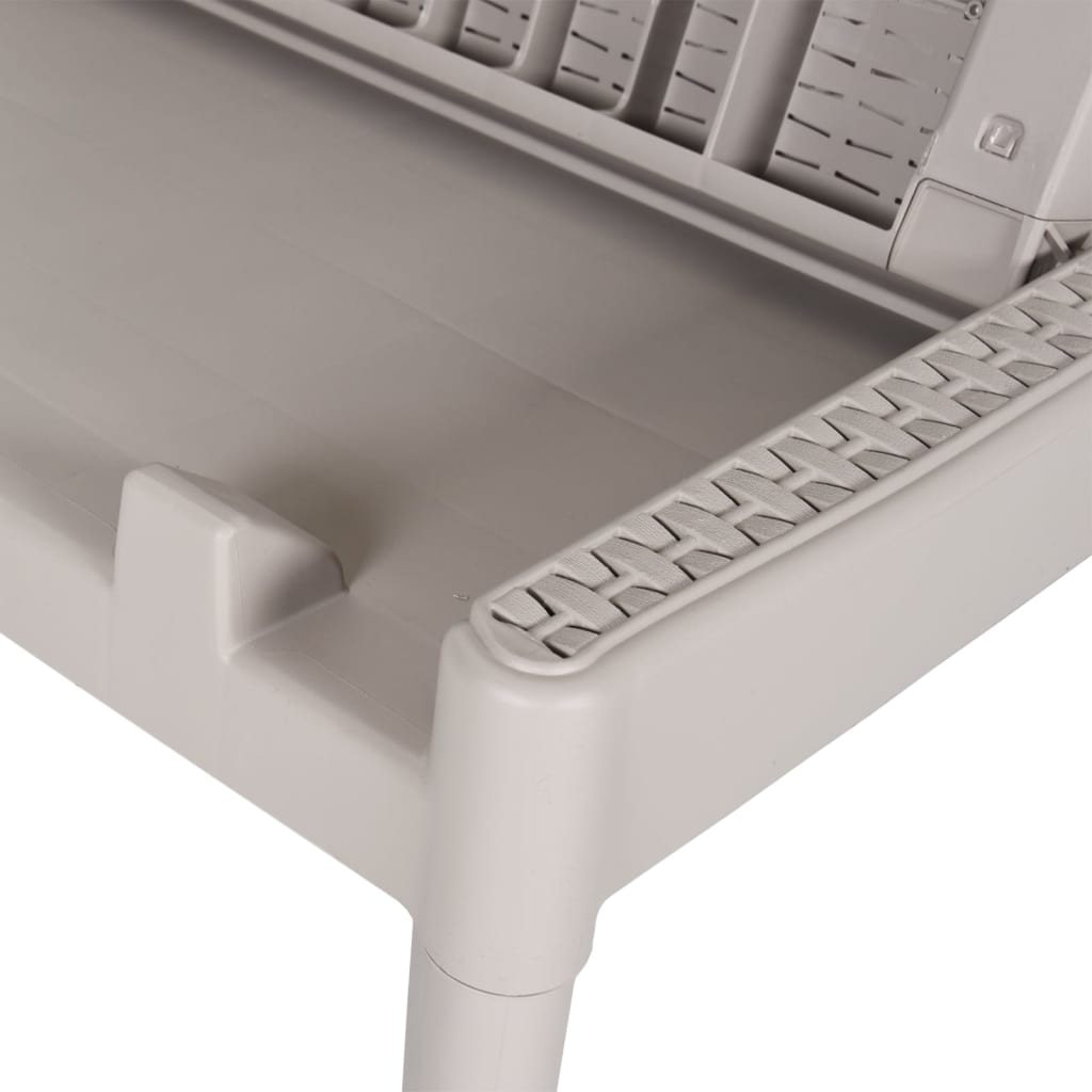 Ligbed 86X60X29 Cm Polypropeen Kleurig Cappuccino