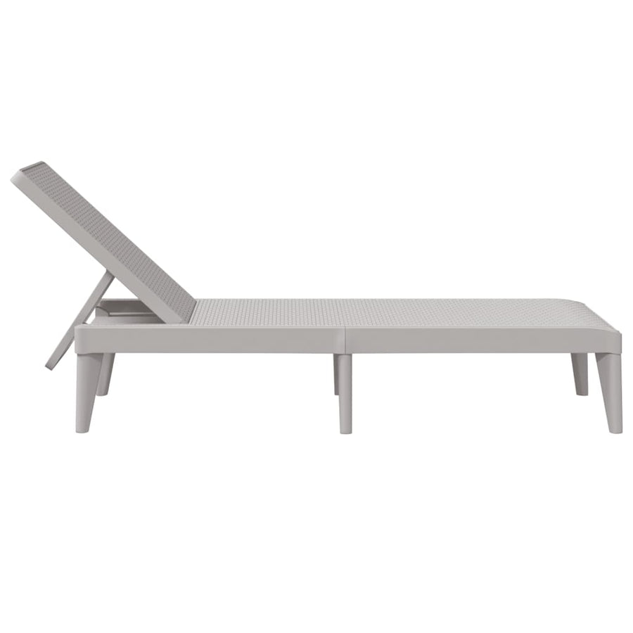 Ligbed 86X60X29 Cm Polypropeen Grijs