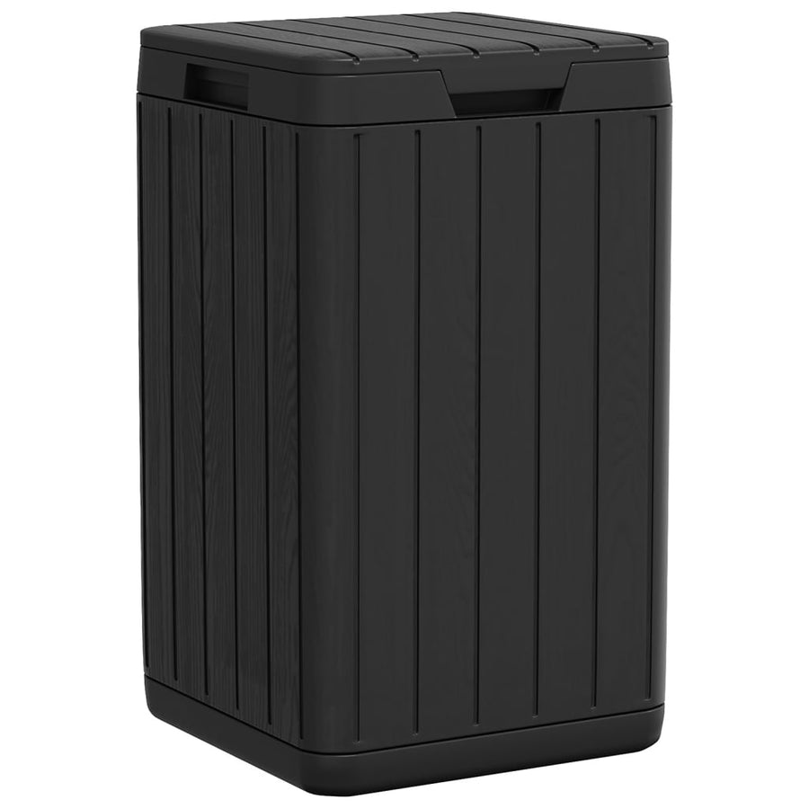 Tuinafvalbak 38x38x65 cm polypropeen antracietkleurig