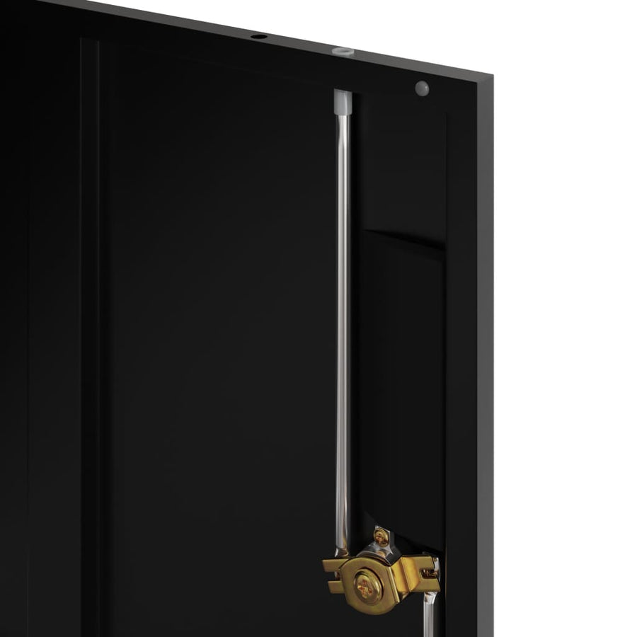 Archiefkast Staal 90 x 40 x 40 cm Zwart