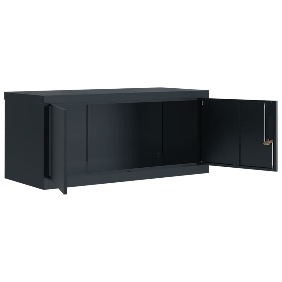 Archiefkast Staal Kleurig 90 x 40 x 40 cm Antraciet