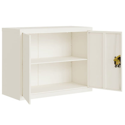Archiefkast Staal 90 x 40 x 70 cm Wit