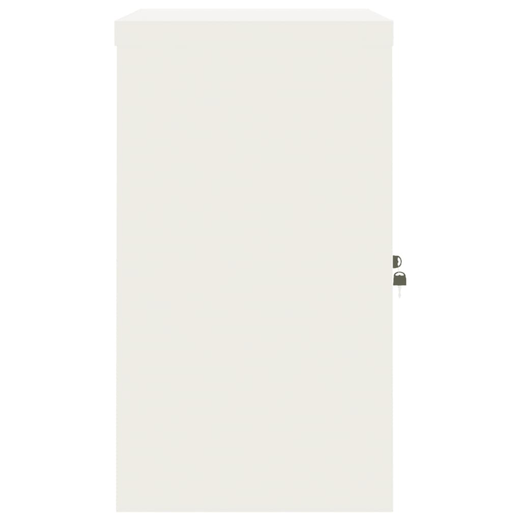 Archiefkast Staal 90 x 40 x 70 cm Wit