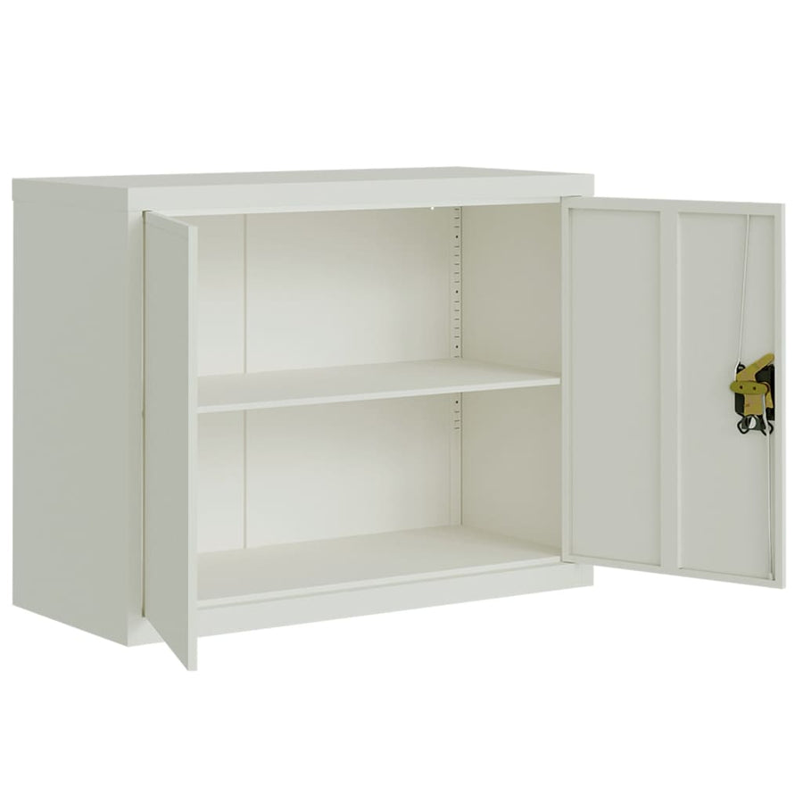 Archiefkast Staal 90 x 40 x 70 cm Lichtgrijs