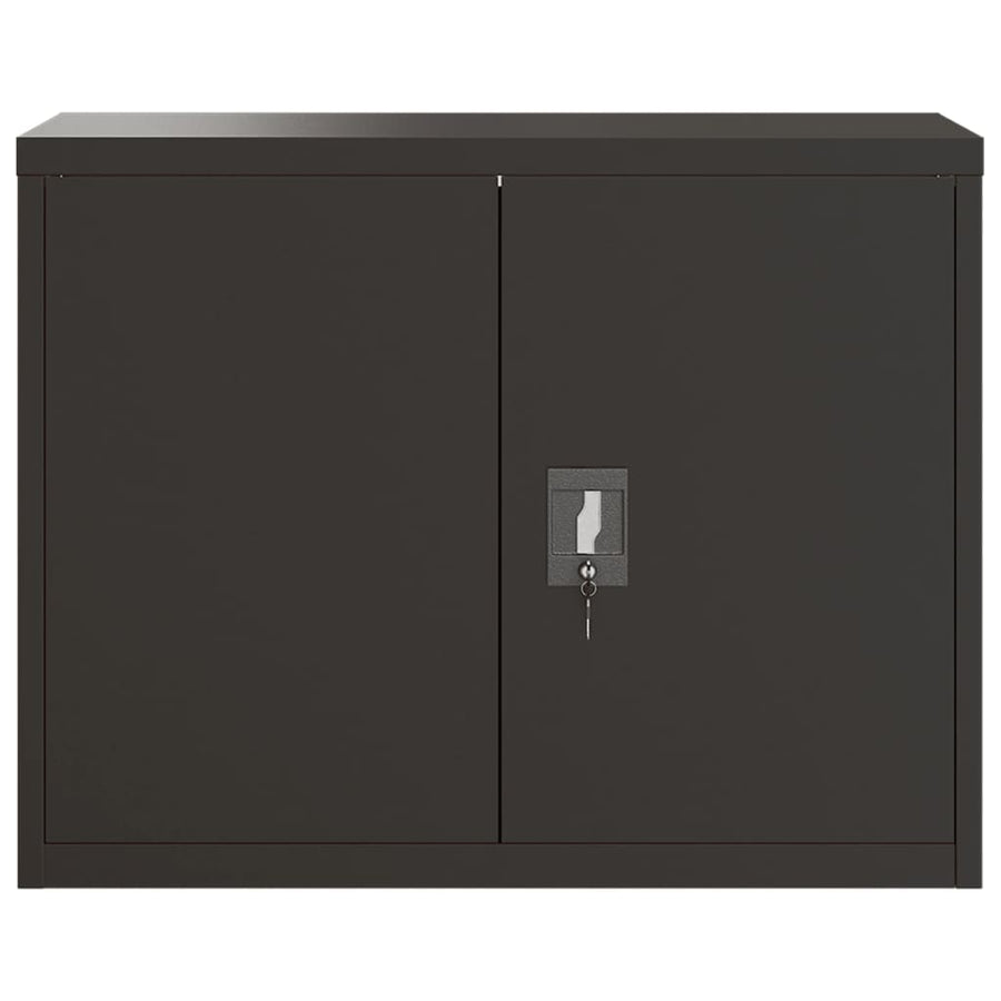 Archiefkast Staal 90 x 40 x 70 cm Zwart