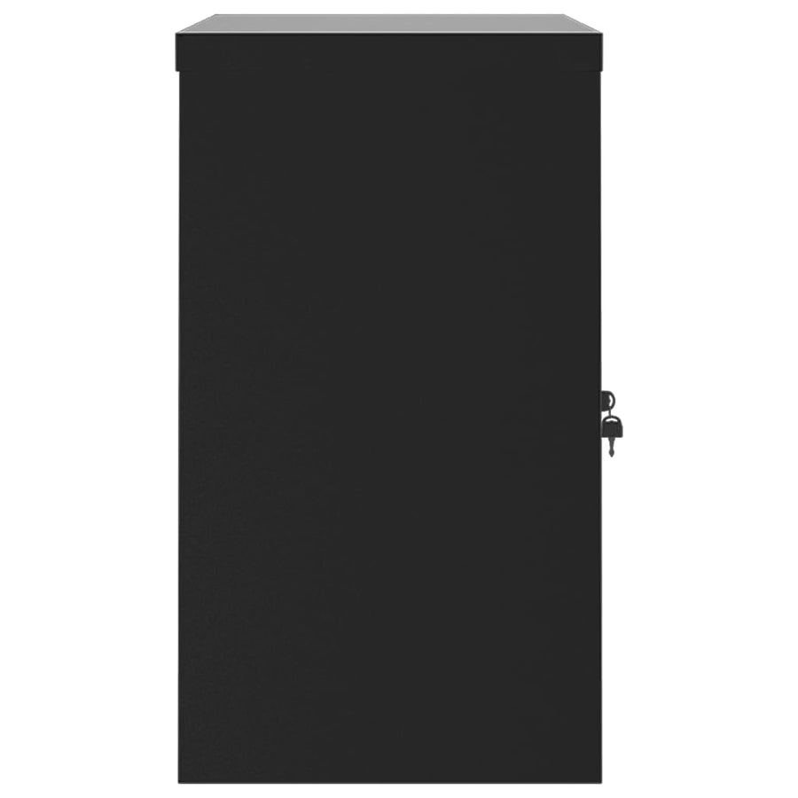 Archiefkast Staal 90 x 40 x 70 cm Zwart