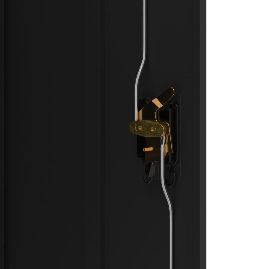 Archiefkast Staal 90 x 40 x 70 cm Zwart