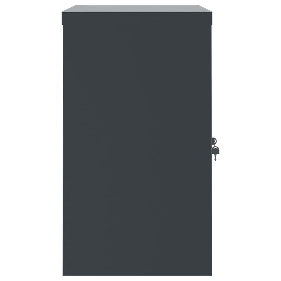 Archiefkast Staal Kleurig 90 x 40 x 70 cm Antraciet