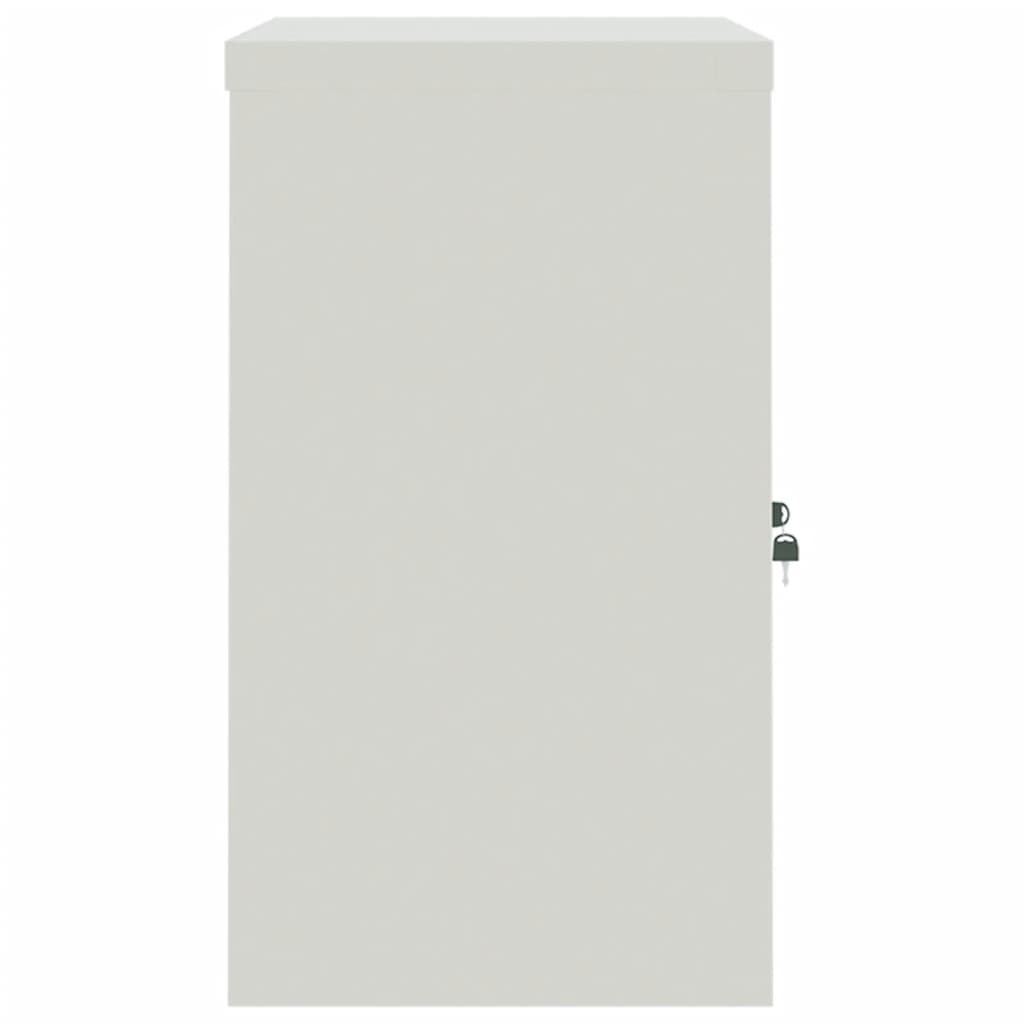 Archiefkast Staal 90 x 40 x 70 cm Lichtgrijs en blauw