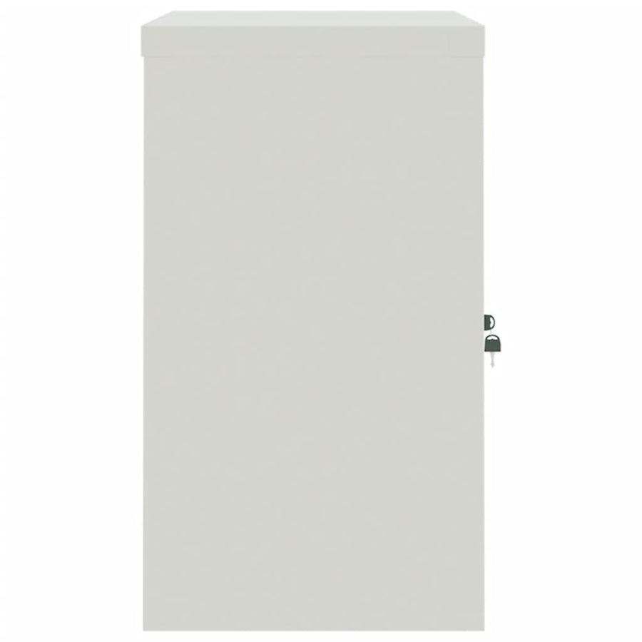Archiefkast Staal 90 x 40 x 70 cm Lichtgrijs en blauw