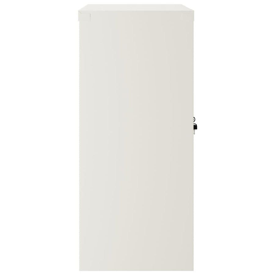 Archiefkast Staal 90 x 40 x 90 cm Wit