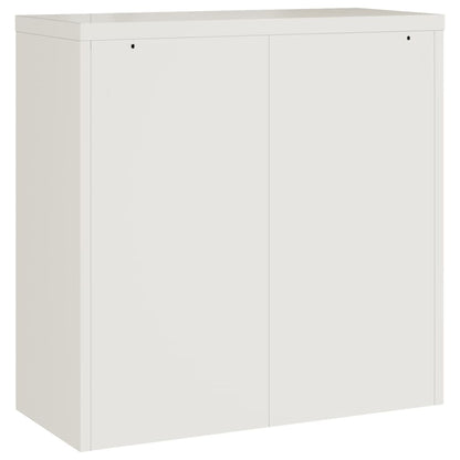 Archiefkast Staal 90 x 40 x 90 cm Wit