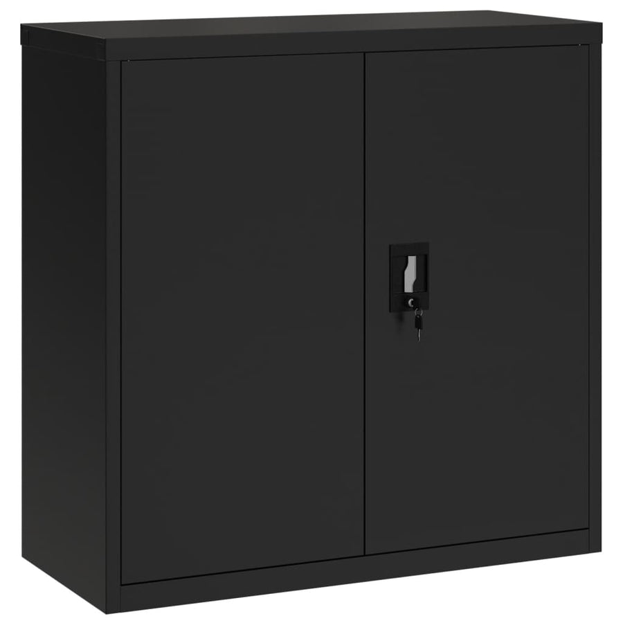 Archiefkast Staal 90 x 40 x 90 cm Zwart