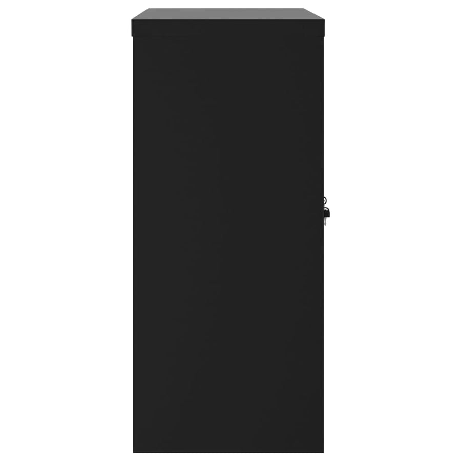 Archiefkast Staal 90 x 40 x 90 cm Zwart