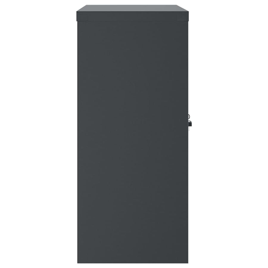 Archiefkast Staal Kleurig 90 x 40 x 90 cm Antraciet