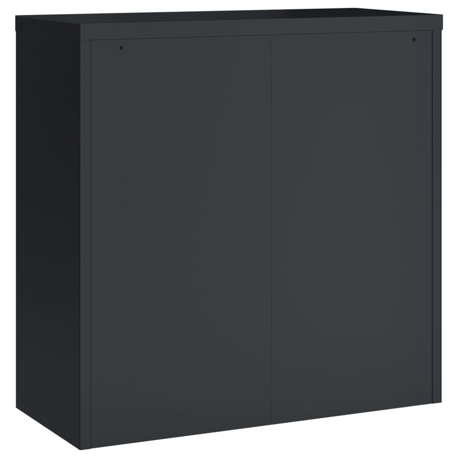 Archiefkast Staal Kleurig 90 x 40 x 90 cm Antraciet