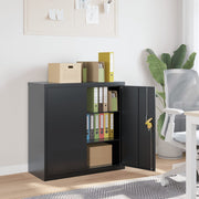 Archiefkast 90x40x90 cm staal antraciet