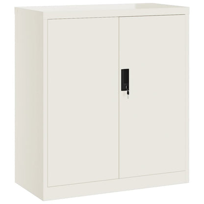 Archiefkast 79X40X90 Cm Staal Wit