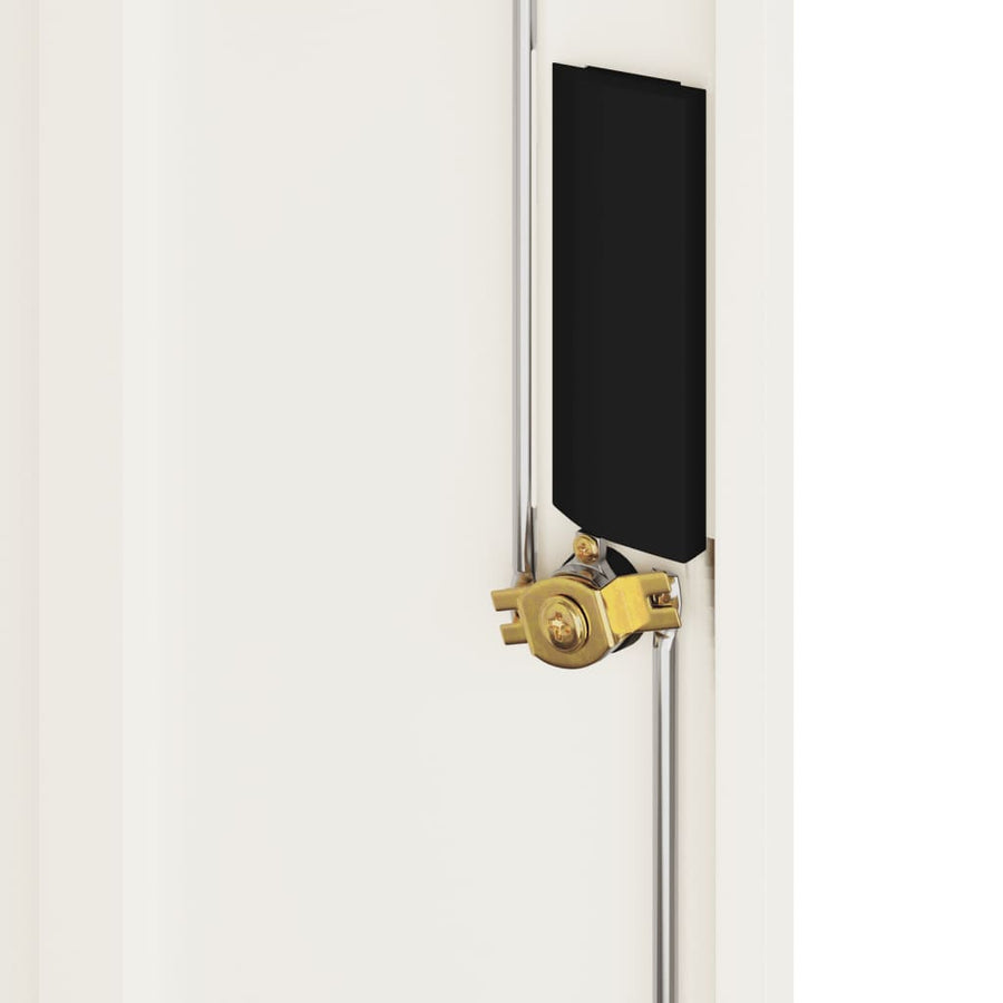 Archiefkast 79X40X90 Cm Staal Wit