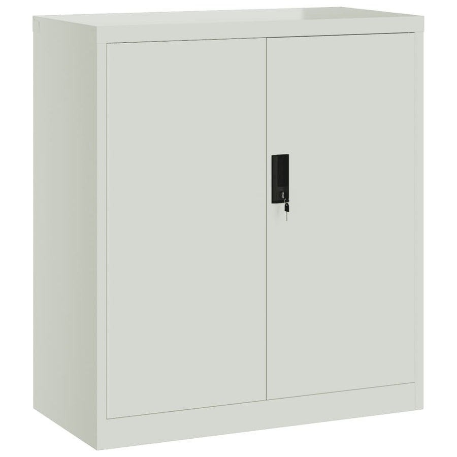 Archiefkast 79X40X90 Cm Staal Lichtgrijs
