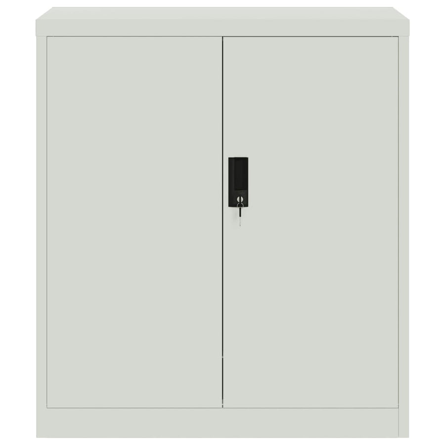 Archiefkast 79X40X90 Cm Staal Lichtgrijs