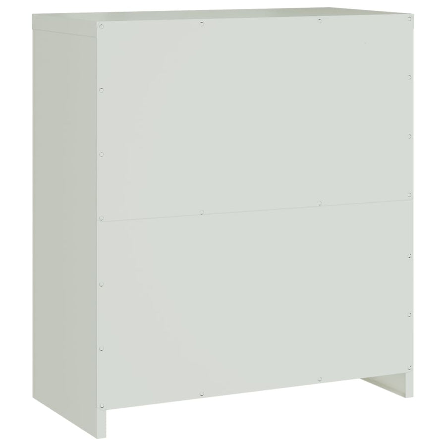 Archiefkast 79X40X90 Cm Staal Lichtgrijs