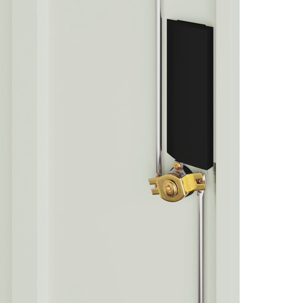 Archiefkast 79X40X90 Cm Staal Lichtgrijs