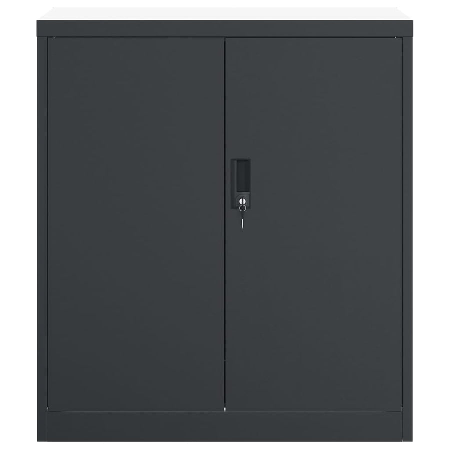 Archiefkast 79X40X90 Cm Staal Antracietkleurig