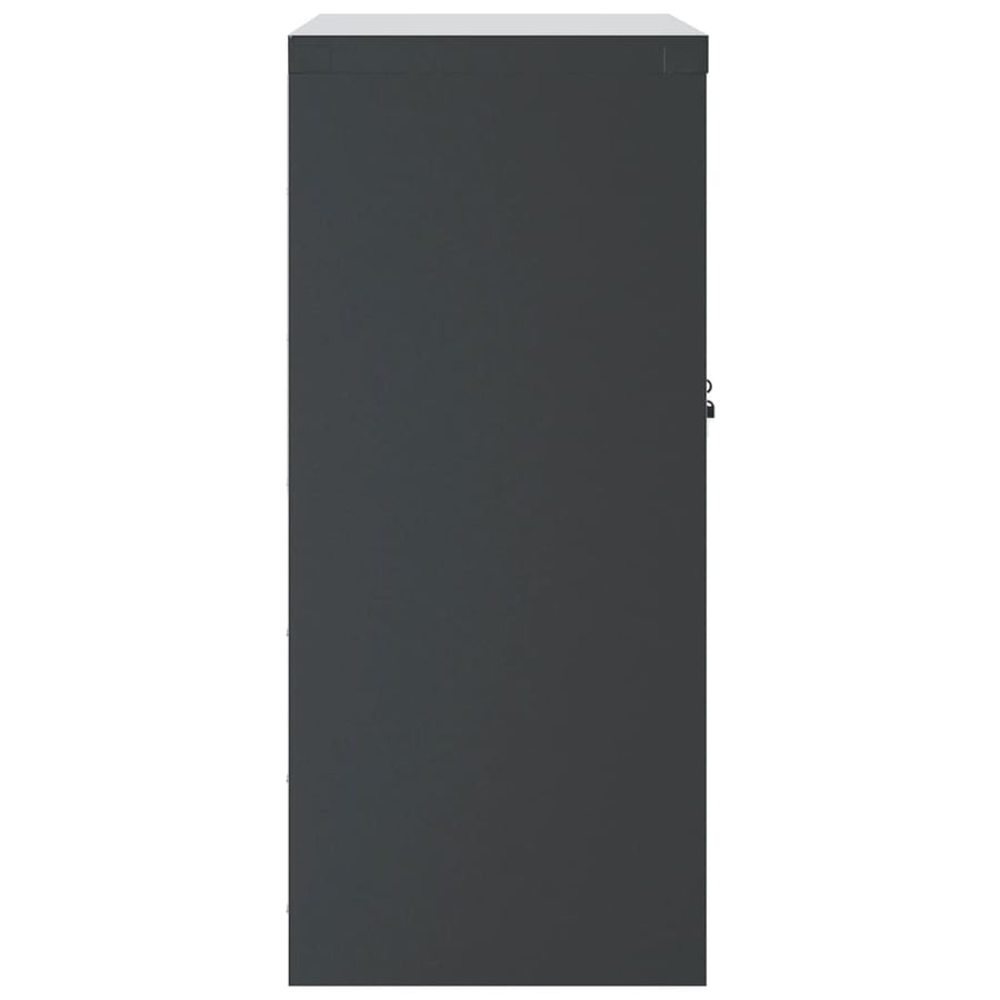 Archiefkast 79X40X90 Cm Staal Antracietkleurig