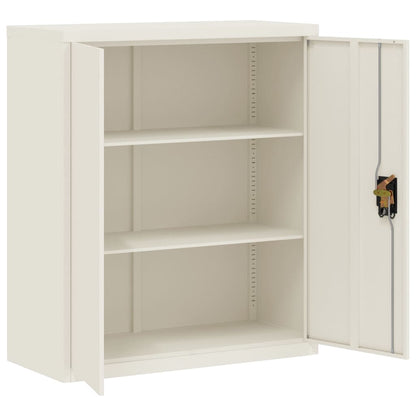 Archiefkast Staal 90 x 40 x 105 cm Wit