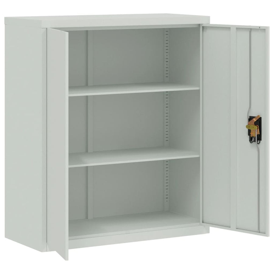Archiefkast Staal 90 x 40 x 105 cm Lichtgrijs
