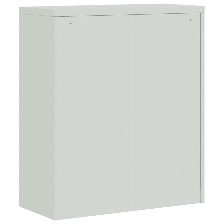 Archiefkast Staal 90 x 40 x 105 cm Lichtgrijs