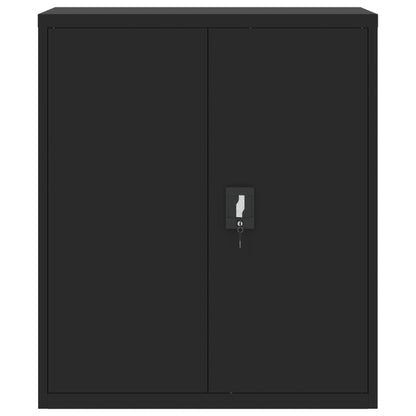 Archiefkast Staal 90 x 40 x 105 cm Zwart