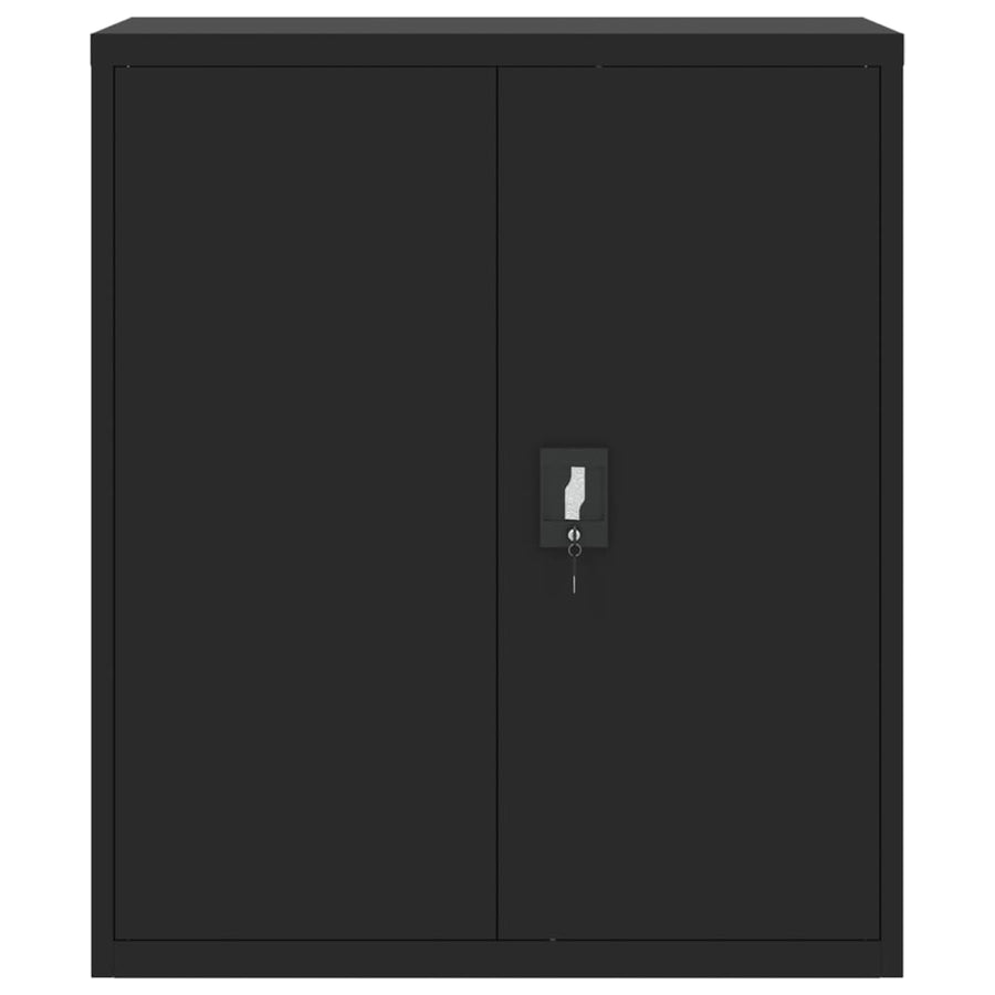 Archiefkast Staal 90 x 40 x 105 cm Zwart